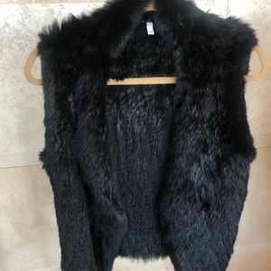 Joie Black Women's Fur Vest
